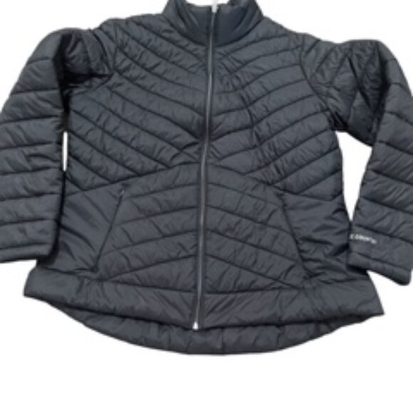 Free Country Women’s Size XL Puffer Jacket  Black Full Front Zip - Picture 3 of 9